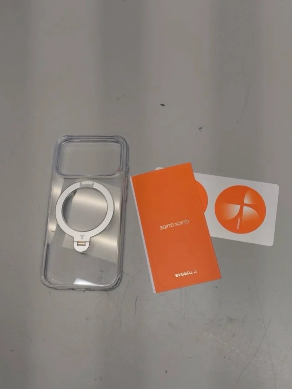 TORRAS Ostand Q3 Spin IPhone 16 Pro Clear MagSafe Case 360 Degree Stand 6.3”